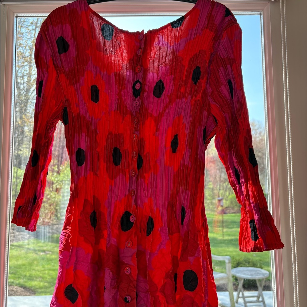 Australian Dress Brand, Alquema, Hot Pink, Vibrant Orange, & Black Smash Dress - Picture 13 of 16